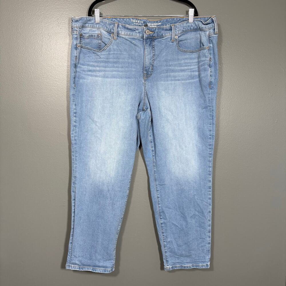 Torrid Jeans Perfect Boyfriend Ankle Vintage Stretch - Women's Plus Size 24R
